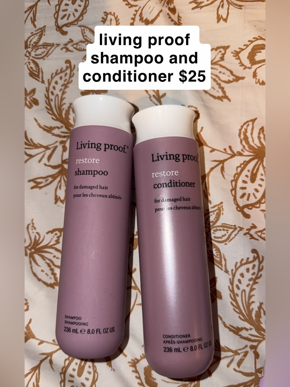 Living Proof Restore Shampoo & Conditioner - Mauve